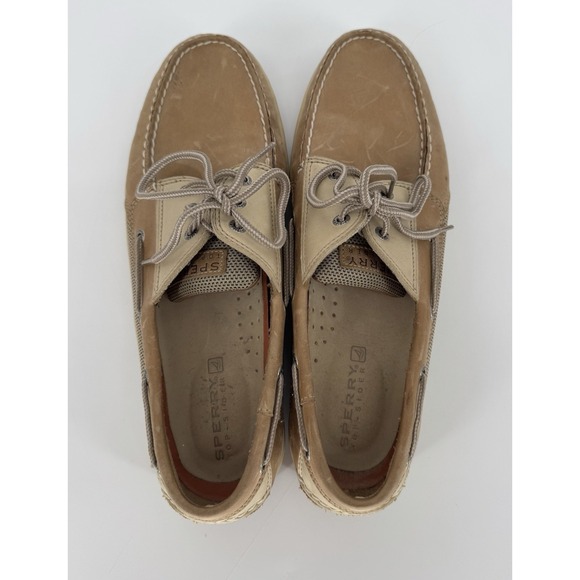 Sperry Billfish Mens 13 M Boat Shoes Brown Leather Classic Slip On Casual - Picture 5 of 9